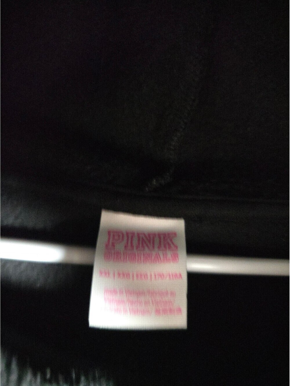 Victoria's Secret PINK LOVE Hoodie Jogger Set Black CAMPUS ORIGINALS XXL 2XL - Picture 4 of 8